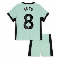 Chelsea Enzo Fernandez #8 Kolmas Peliasu Lasten 2023-24 Lyhythihainen (+ Lyhyet housut)